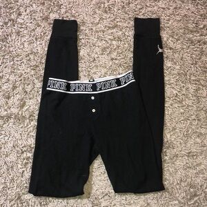 I only sleep in pink Victoria’s Secret pants lounge pants pajama pants size XS​​